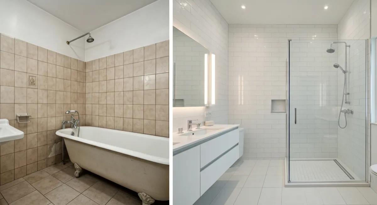 Bathroom Remodel Before and After: What Actually Changes the Most