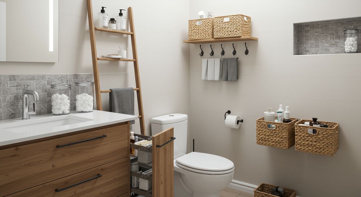 20 Clever Bathroom Storage Ideas for Any Size Space
